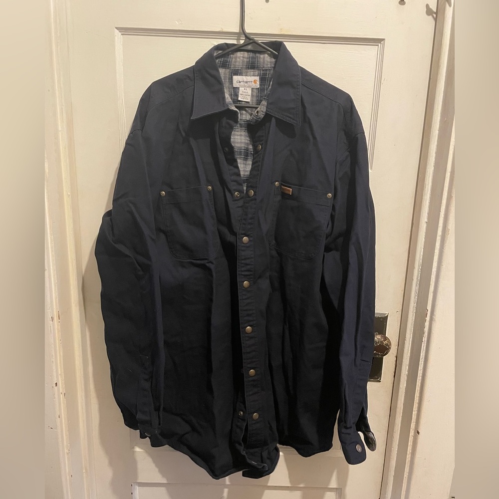Carhartt flannel lined shirt